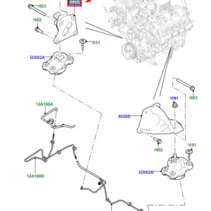LR RANGE ROVER SPORT II L494 Front RH Engine Bracket LR033182 ORIGINAL