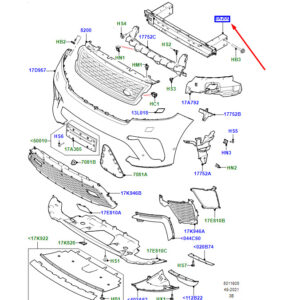 LAND ROVER RANGE ROVER VELAR L560 Front Reinforcement Bar LR141120 ORIGINAL