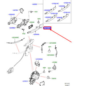 LAND ROVER DISCOVERY V L462 Front Door Handle Cover Cap LR116081 ORIGINAL