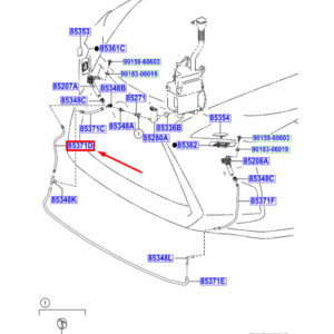LEXUS RX MK4 Headlight Washer Hose 9007515093 ORIGINAL