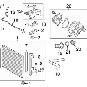 LEXUS NX MK1 Engine Coolant Hose 1626436110 ORIGINAL
