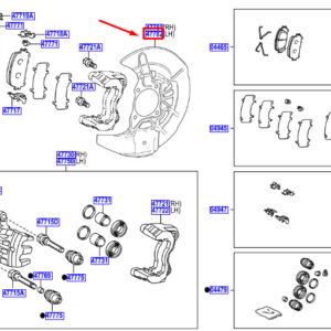 LEXUS RX MK4 Front Left Brake Disc Protection 4778248050 ORIGINAL