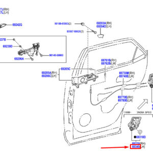 LEXUS RX MK4 Rear Left Door Lock 6906048080 ORIGINAL
