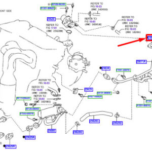 LEXUS NX MK1 EGR Valve Gasket 2562736010 ORIGINAL