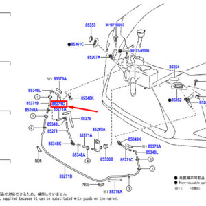 LEXUS UX Headlamp Cleaner Hose 9007515070 ORIGINAL
