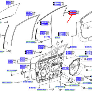 LEXUS RX MK4 Front Left Door Stripe 7596648010 ORIGINAL