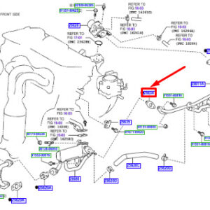 LEXUS NX MK1 EGR Pipe Gasket 2563436010 ORIGINAL