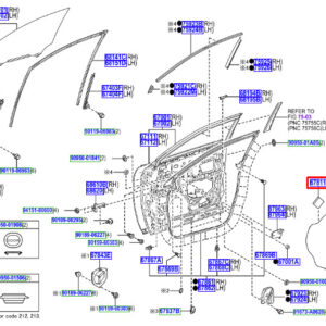 LEXUS NX MK1 Front Door Silence Pad 6781112190 ORIGINAL