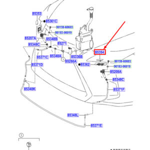 LEXUS RX MK4 Left Side Headlight Washer Cover Cap 8535448030C1 ORIGINAL