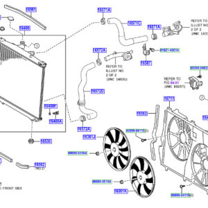 LEXUS RX MK4 Engine Radiator To Support Seal 1656231150 ORIGINAL