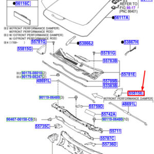LEXUS NX MK1 Front Ventilator Seal 5581578010 ORIGINAL