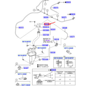 LEXUS NX MK1 Washer Fluid Reservoir Cap 8531678011 ORIGINAL