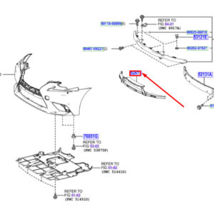 LEXUS IS MK3 Front Bumper Energy Absorber 5261153190 ORIGINAL
