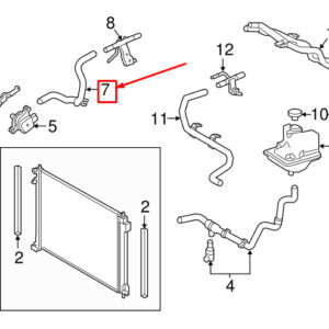 LEXUS NX MK1 Lower Engine Radiator Coolant Hose 1657236170 ORIGINAL