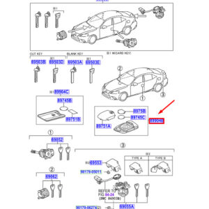 LEXUS IS MK3 Transmitter Sub-Assy 8990453A81 ORIGINAL