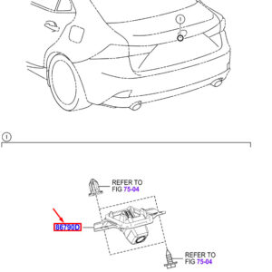 LEXUS IS MK3 Rear View Camera 8679053031 ORIGINAL