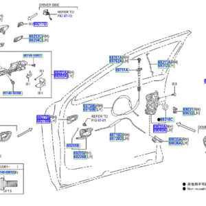 LEXUS UX Front Left Door Exterior Handle 6922076020B0 ORIGINAL