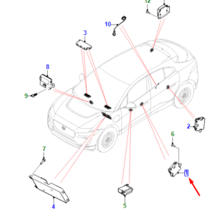 JAGUAR I-PACE X590 Front Right Door Control Unit LHD T2R78712 ORIGINAL