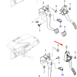 JAGUAR I-PACE X590 Accelerator Pedal LHD J9D1119 ORIGINAL