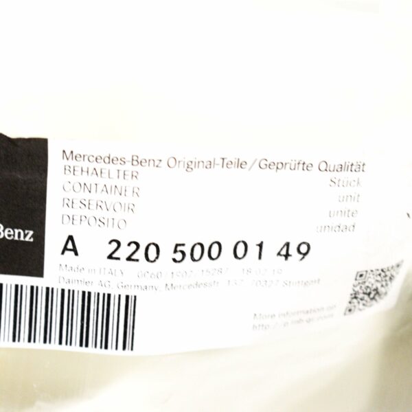 MERCEDES-BENZ G-Class  W463 Coolant Expansion Tank A2205000149 ORIGINAL - Image 3