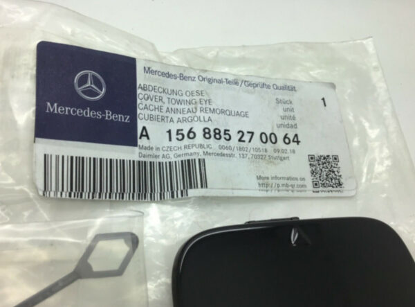MERCEDES-BENZ GLA X156 Rear Bumper Tow Eye Lower Cover A156885270064 ORIGINAL - Image 2