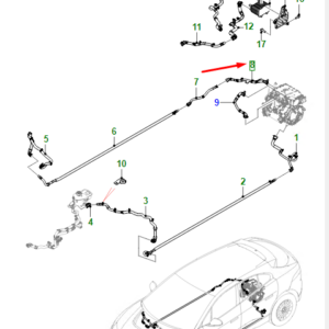 JAGUAR I-PACE X590 Right Line-To ECU Hose T4K13790 ORIGINAL