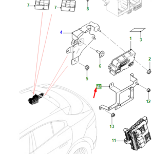 JAGUAR I-PACE X590 Junction Block Bracket T4K12105 ORIGINAL