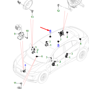 JAGUAR I-PACE X590 Headlining Speaker T4K11707 ORIGINAL