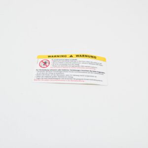 MERCEDES-BENZ ML W164 Air Bag Label A2038179620 ORIGINAL