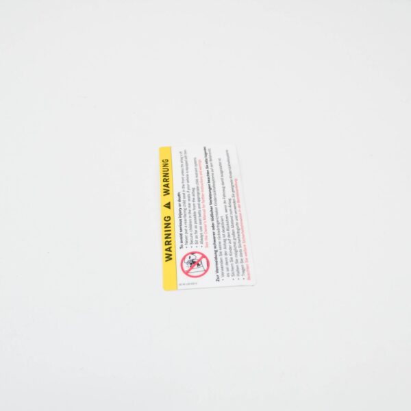 MERCEDES-BENZ ML W164 Air Bag Label A2038179620 ORIGINAL - Image 4