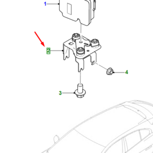 JAGUAR I-PACE X590 ABS Modulator Mounting Bracket T4K4575 ORIGINAL