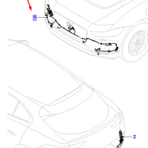 JAGUAR I-PACE X590 Front Bumper Harness T4K13165 ORIGINAL