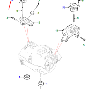JAGUAR I-PACE X590 Front Electric Motor Upper Mounting T4K10104 ORIGINAL