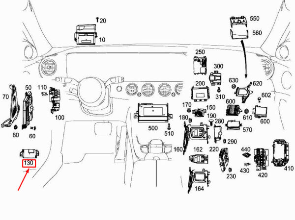 MERCEDES-BENZ E W213 Ignition Control Unit A2139001223 ORIGINAL - Image 5
