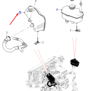 JAGUAR I-PACE X590 Left Expansion Tank T4K9049 ORIGINAL