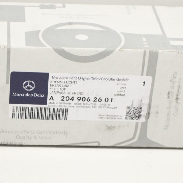MERCEDES-BENZ C S204 Additional Brake Light A2049062601 ORIGINAL - Image 2