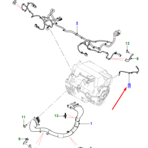 JAGUAR I-PACE X590 Rear Motor To Body Earth Lead J9D1245 ORIGINAL
