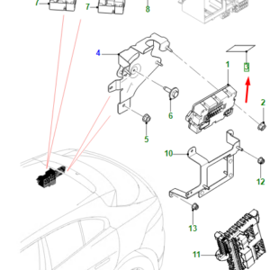JAGUAR I-PACE X590 Luggage Compartment Label T4K6008 ORIGINAL