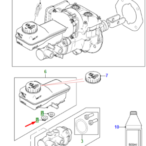 JAGUAR I-PACE X590 Brake Tank Grommet T4A25971 ORIGINAL