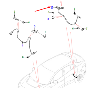 JAGUAR I-PACE X590 Rear ABS Wheel Speed Sensor T4K4052 ORIGINAL