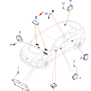 JAGUAR I-PACE X590 Front Seat Control Module T2R25464 ORIGINAL