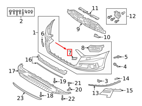 AUDI A8 4N Front Right Bumper Cover Cap 4N0955282GRU ORIGINAL - Image 4