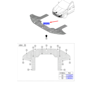 HYUNDAI i20 MK3 Undercover Panel Assy 29110CO000 ORIGINAL