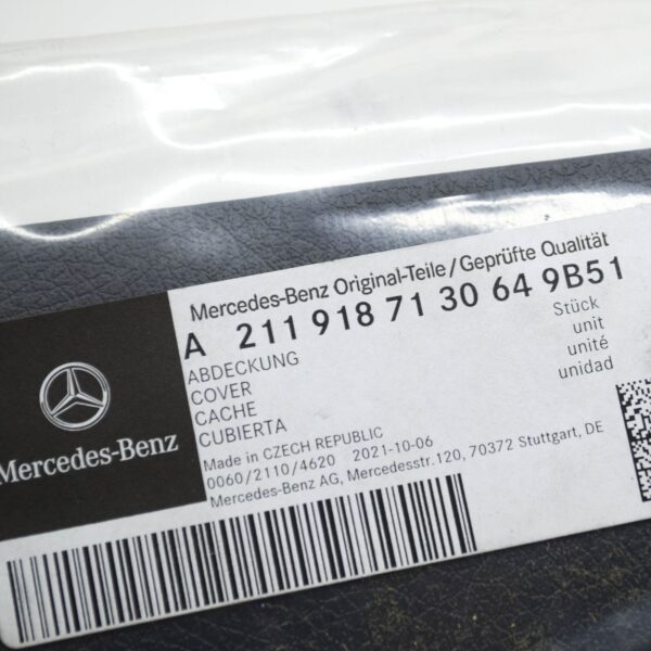 MERCEDES-BENZ E W211 Front Left Seat Rail Cover A21191871309B51 ORIGINAL - Image 5