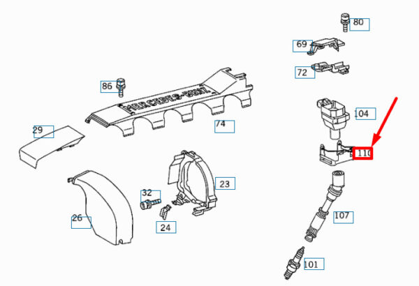 MERCEDES-BENZ S W140 Ignition System Bracket A1201501173 ORIGINAL - Image 3