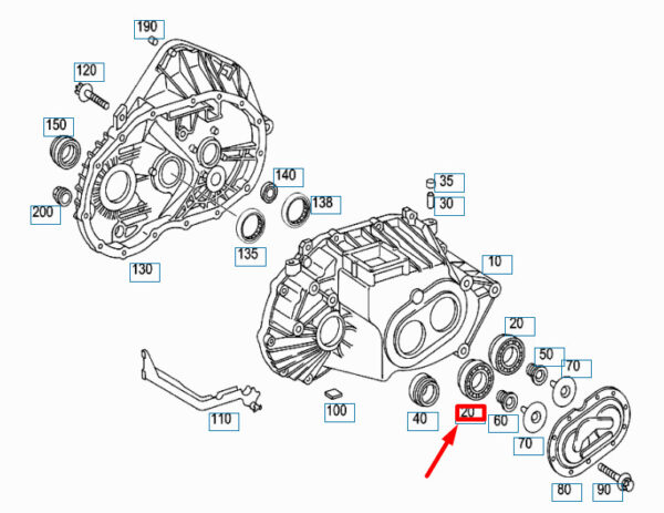 MERCEDES-BENZ A W169 Transmission Ball Bearing A0089814925 ORIGINAL - Image 3