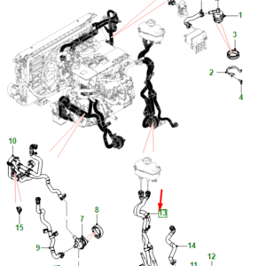 JAGUAR I-PACE X590 Outlet Hose T4K5721 ORIGINAL