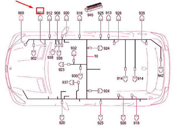 MB ML W166 Electrical Line Connector Plug 2-Pin A2105404781 ORIGINAL - Image 2