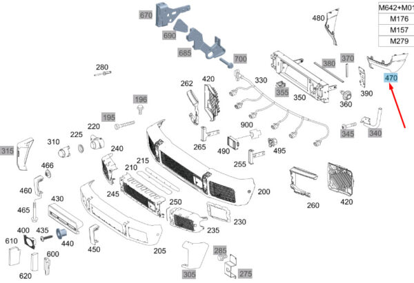 MERCEDES-BENZ G W463 Front Bumper Left Trim A46388501259999 ORIGINAL - Image 3