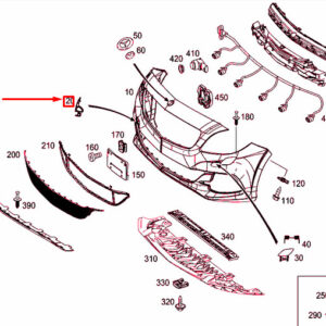 MERCEDES-BENZ B W242 Front Bumper Tow Hook Eye Cover A24288504229999 ORIGINAL